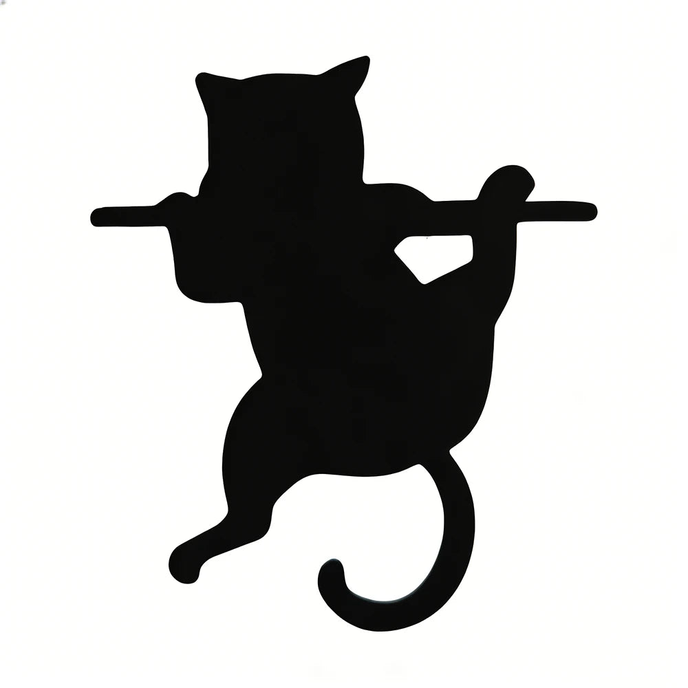 Black Cat Cute Bookmark Enthusiast Student Teacher School Home Cartoon