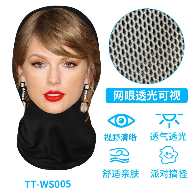 3D Printed Full Face Mesh Mask | Cosplay, Hip Hop & Party
