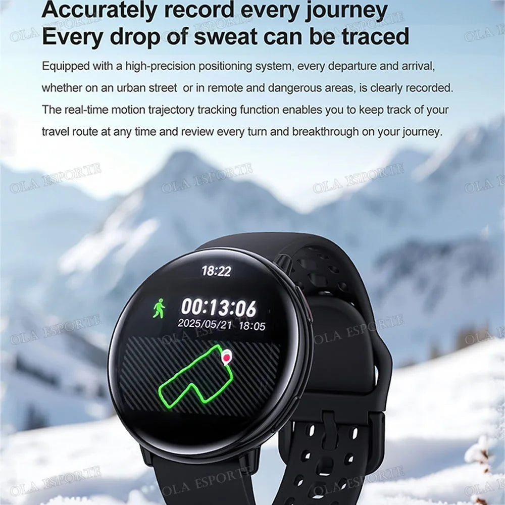 New Smart Watch GPS 1.43 Inch AMOLED IP68 Waterproof Bluetooth Call Multi-sport Mode Health Monitoring SmartWatch Men Women Gift Peaceful Pleasures Health and Wellness