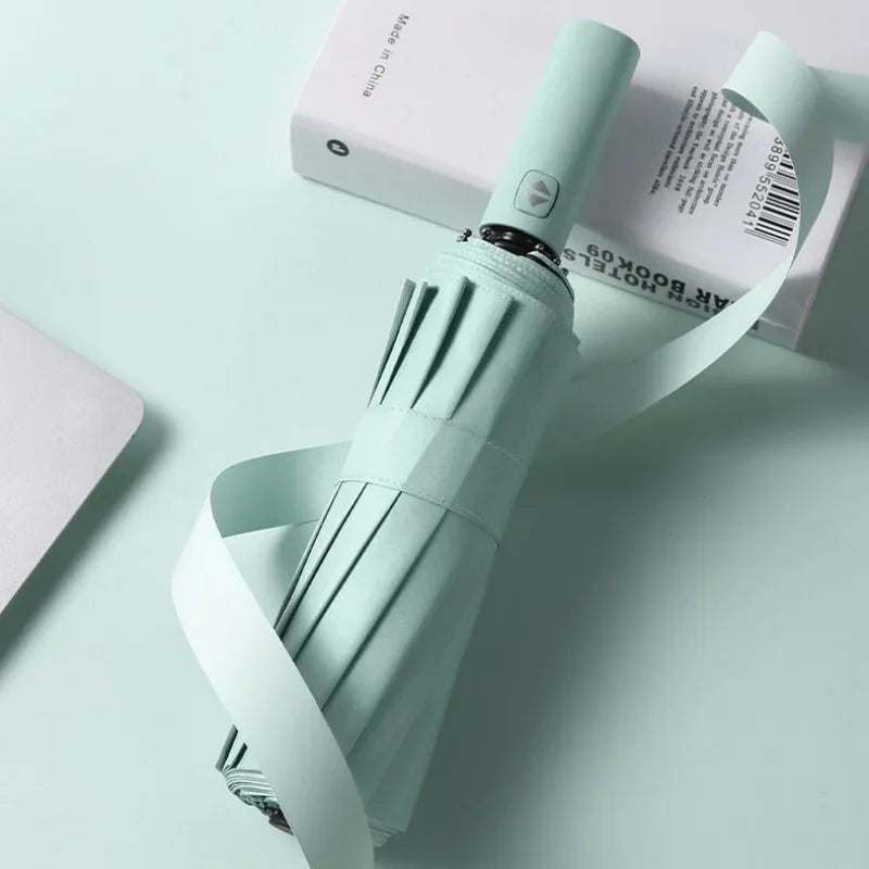 Morandi Auto Folding Umbrella – UV & Rain Protection