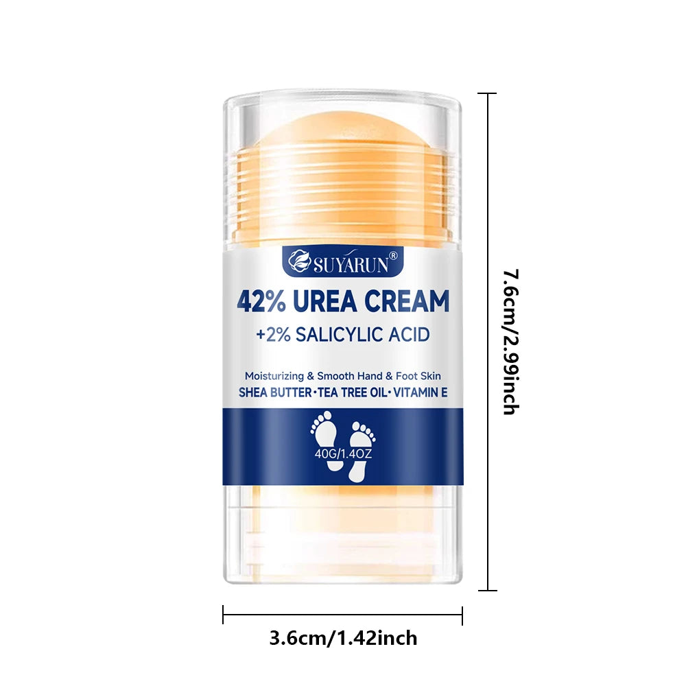 SUYARUN 42% Urea Foot Cream Stick - Moisturizing & Exfoliating, Cracked Heel Repair, Deep Hydration for Dry Feet, Long protect. Peaceful Pleasures Health and Wellness