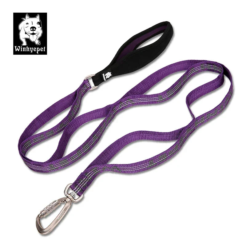 Truelove 3M Reflective Heavy-Duty Dog Leash with Carabiner YL1832 Dog Leashes Peaceful Pleasures Health and Wellness