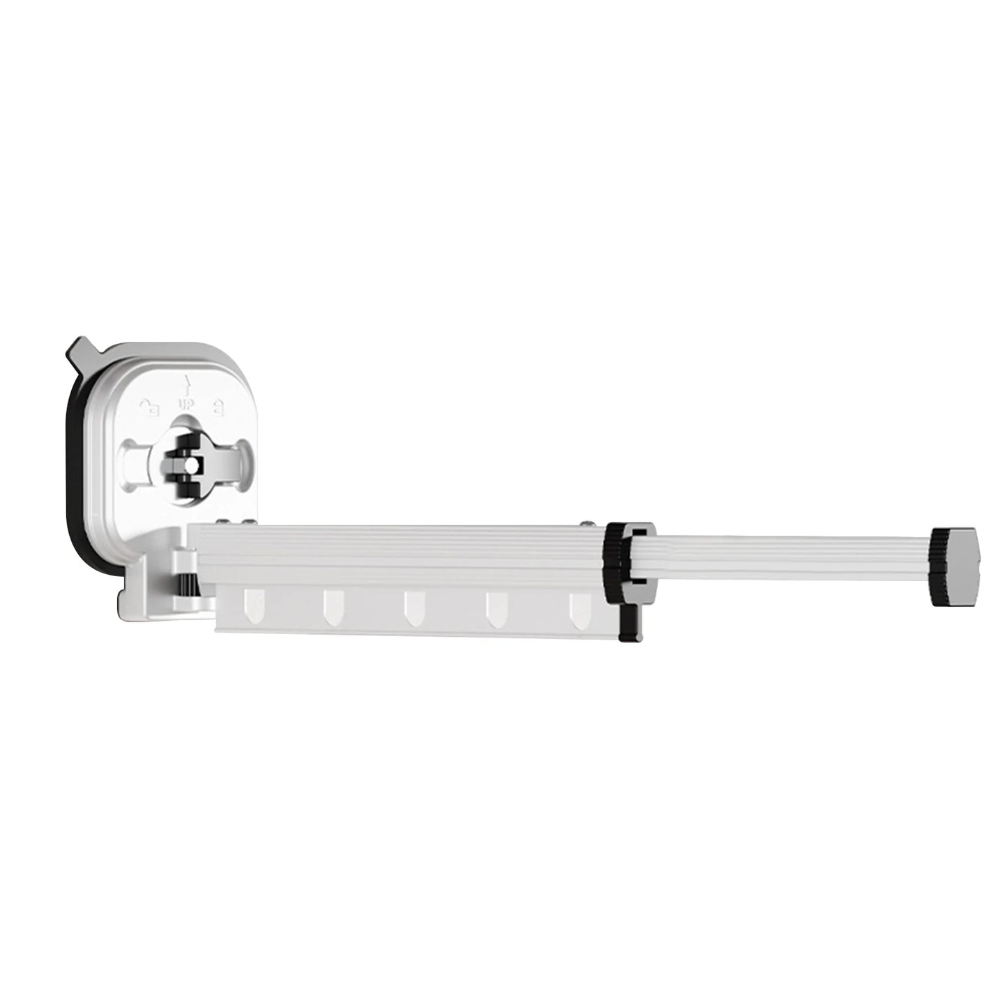 Wall Mount Folding Clothes Drying Rack | No-Drill Suction Cup