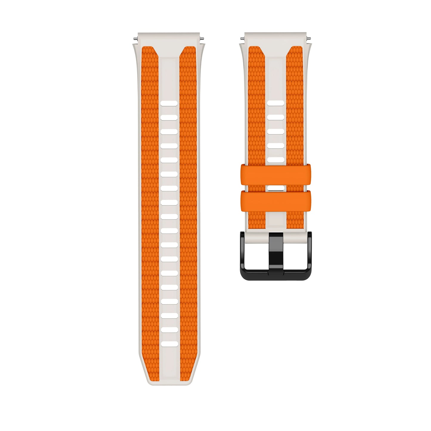 22mm Silicone Watch Band for Huawei Watch GT 6 5 4 3 2 Pro Peaceful Pleasures Health and Wellness Star Orange 22mm