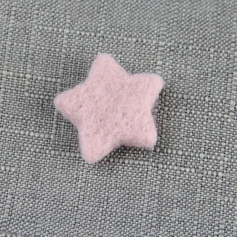 Wool Felt Star Beads Baby Photo Props – 5 Pack, 10 Colors