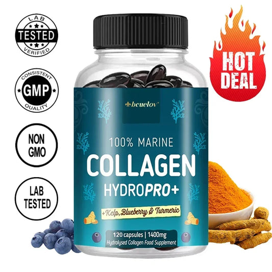 Hydrolyzed Marine Collagen - HYDROPRO supports skin and joint, hair and nail health nutritional supplement Peaceful Pleasures Health and Wellness