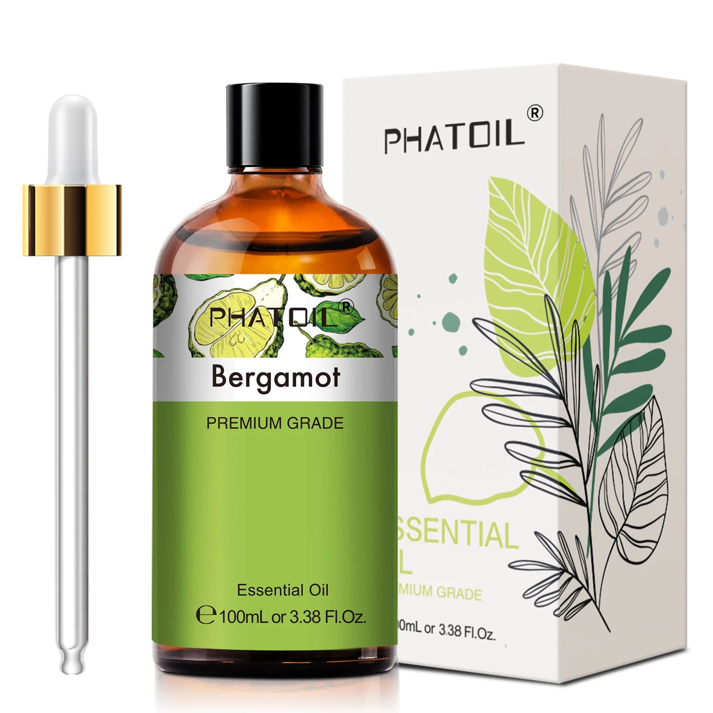 PHATOIL 100ml Pure Essential Oil – Lavender, Jasmine, Vanilla, Sandalwood & More for Diffuser, Bath & DIY
