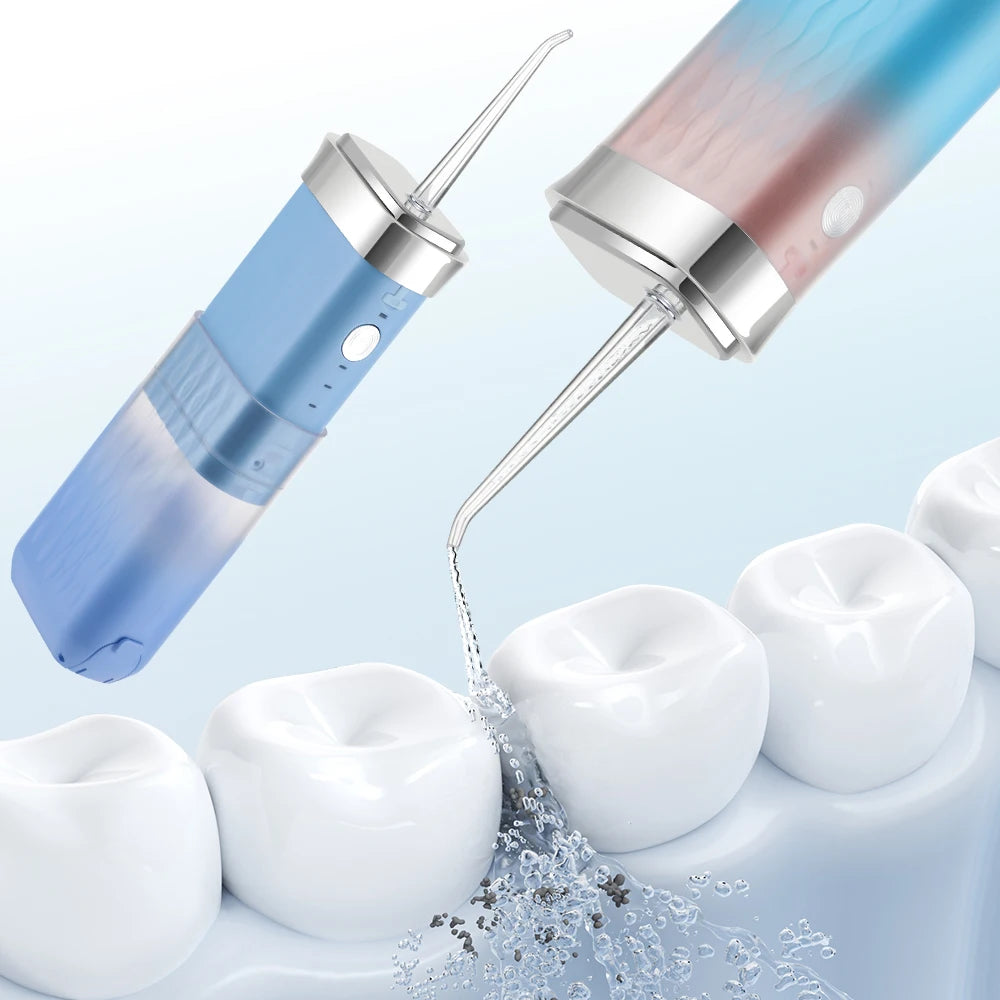 Electric Portable Oral Irrigator Cordless Water Flosser Teeth Pick for Home Travel Teeth Whitening Oral Care 1500rpm Water Jet Peaceful Pleasures Health and Wellness