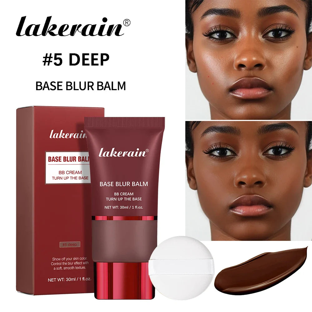 Matte Liquid Foundation & Puff Set – Waterproof Full Coverage