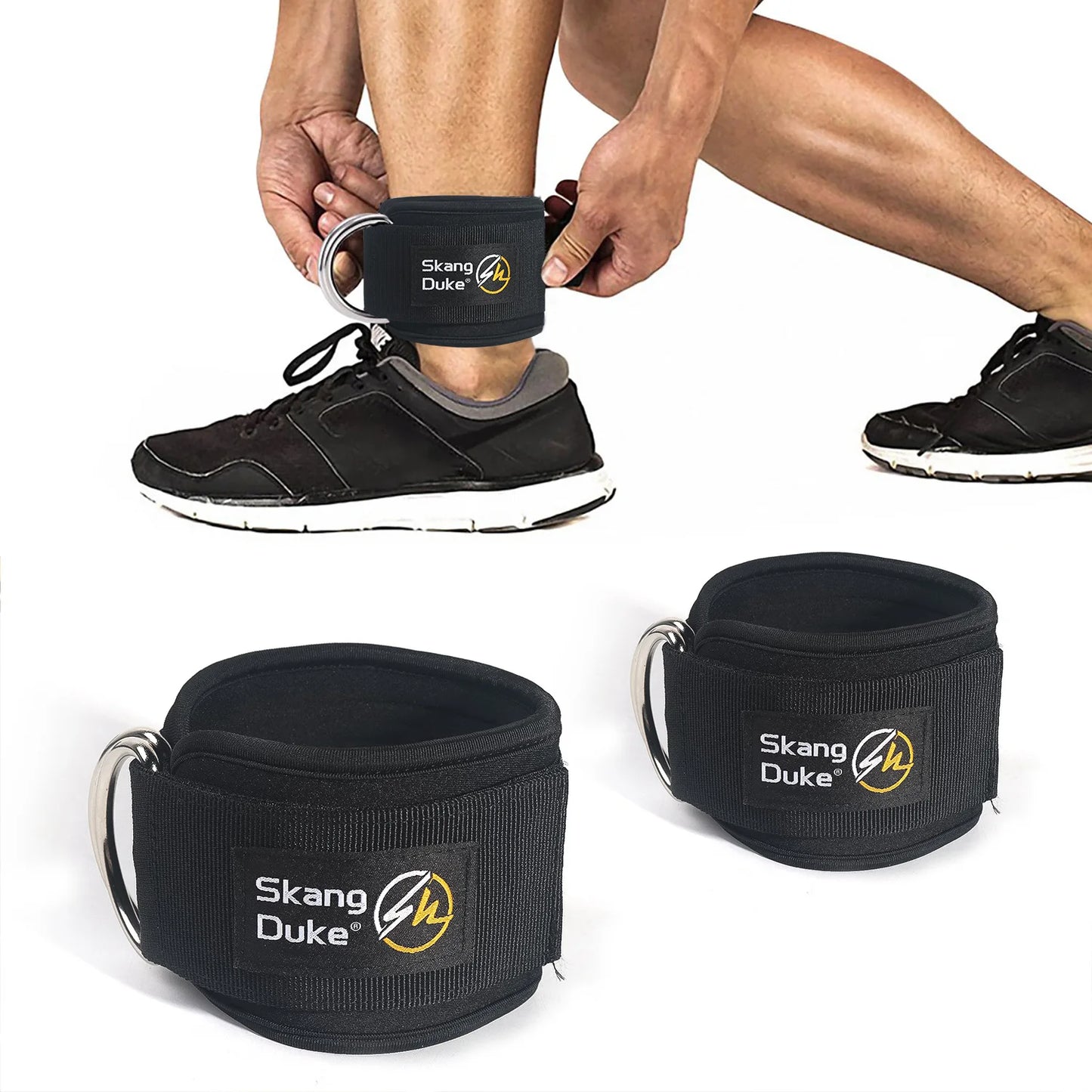 Leg power trainer buckle fitness foot ring ankle strap elastic resistance band pull rope accessory Peaceful Pleasures Health and Wellness