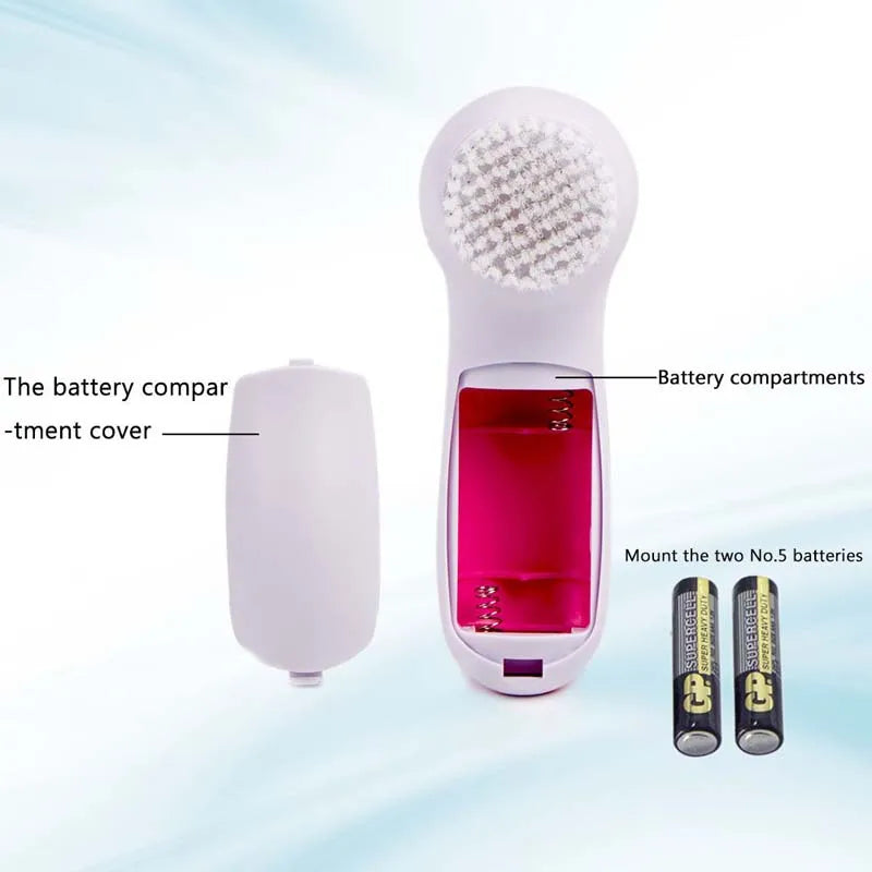 High Quality Hand Held Electric Facial Brush Acne Treatment Pore Cleaner Exfoliators Waterproof 5 1 Face Cleansing Tool 2 Speed Peaceful Pleasures Health and Wellness