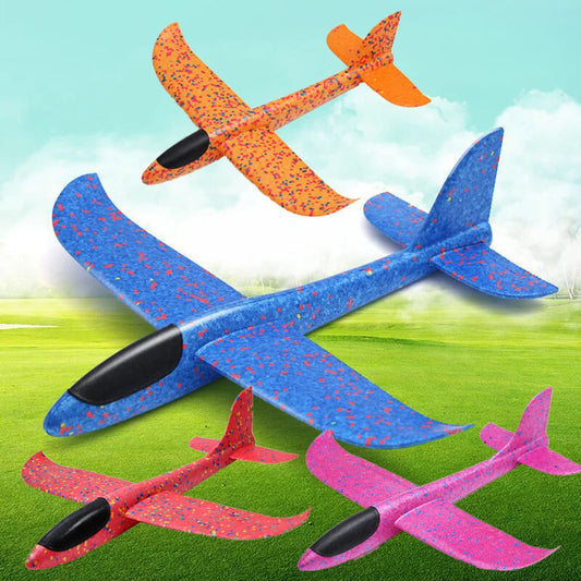 Hand Launch 35cm Flying Throw Airplane Outdoor Sports Toys for Children Glider Aircraft Model Foam Gliding Boys Fun Game Figure Peaceful Pleasures Health and Wellness