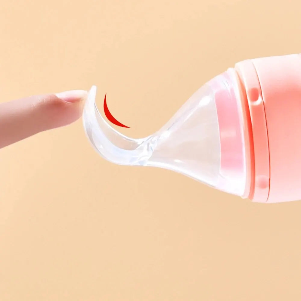 90ML Baby Fruit Feeder Squeeze Spoon – BPA-Free Silicone