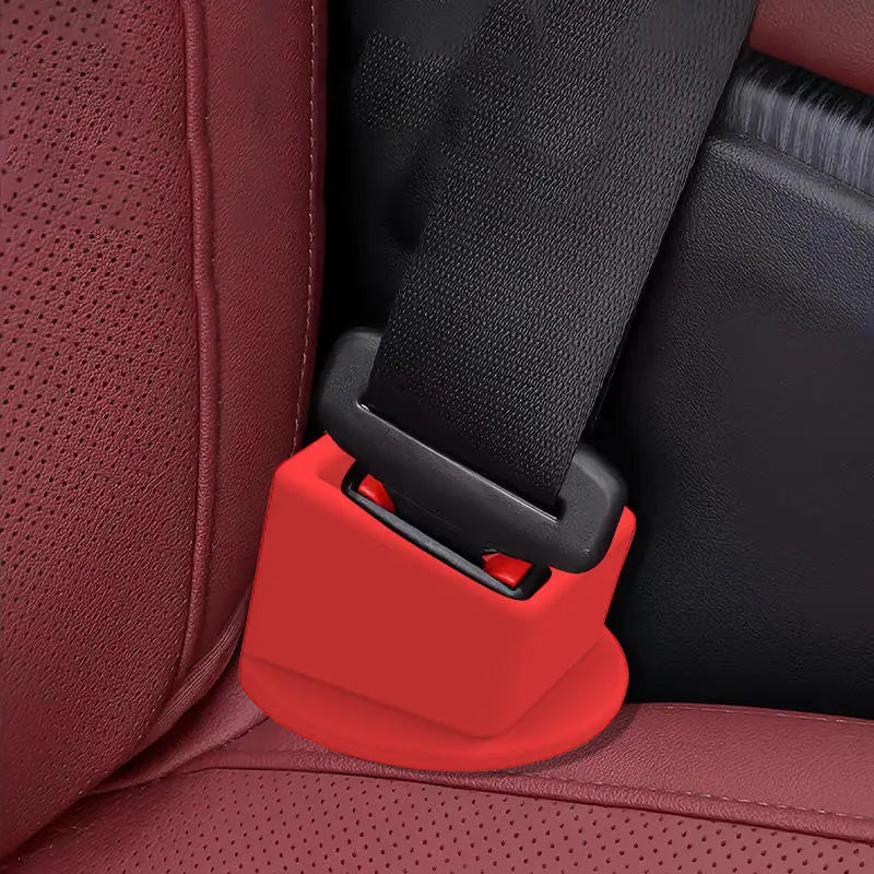 Silicone Safety Buckle Bracket Car Seat Belt Slot Fastener Universal Car Buckle Bracket Fixing Buckle Peaceful Pleasures Health and Wellness