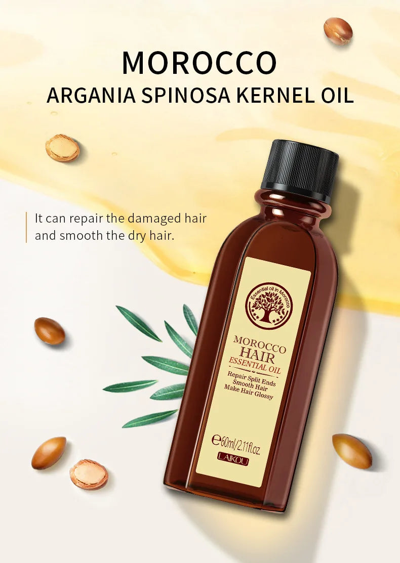 LAIKOU Argan Hair Oil – Frizz, Damage & Hair Loss Repair 60ml