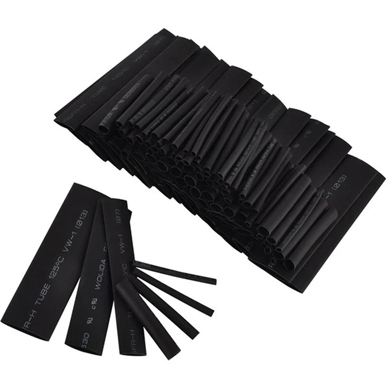 127Pcs Heat Shrink Tubing 2:1 Assortment Polyolefin Tube Car Cable Sleeving Wrap Peaceful Pleasures Health and Wellness 127pcs