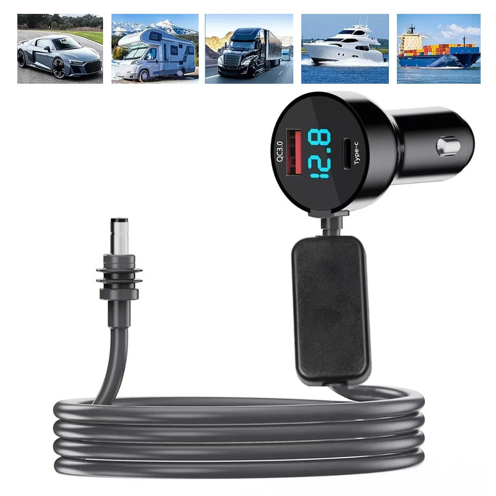 Car Mount Power Solution Starlink Mini Featuring 3-in-1 Dual USB