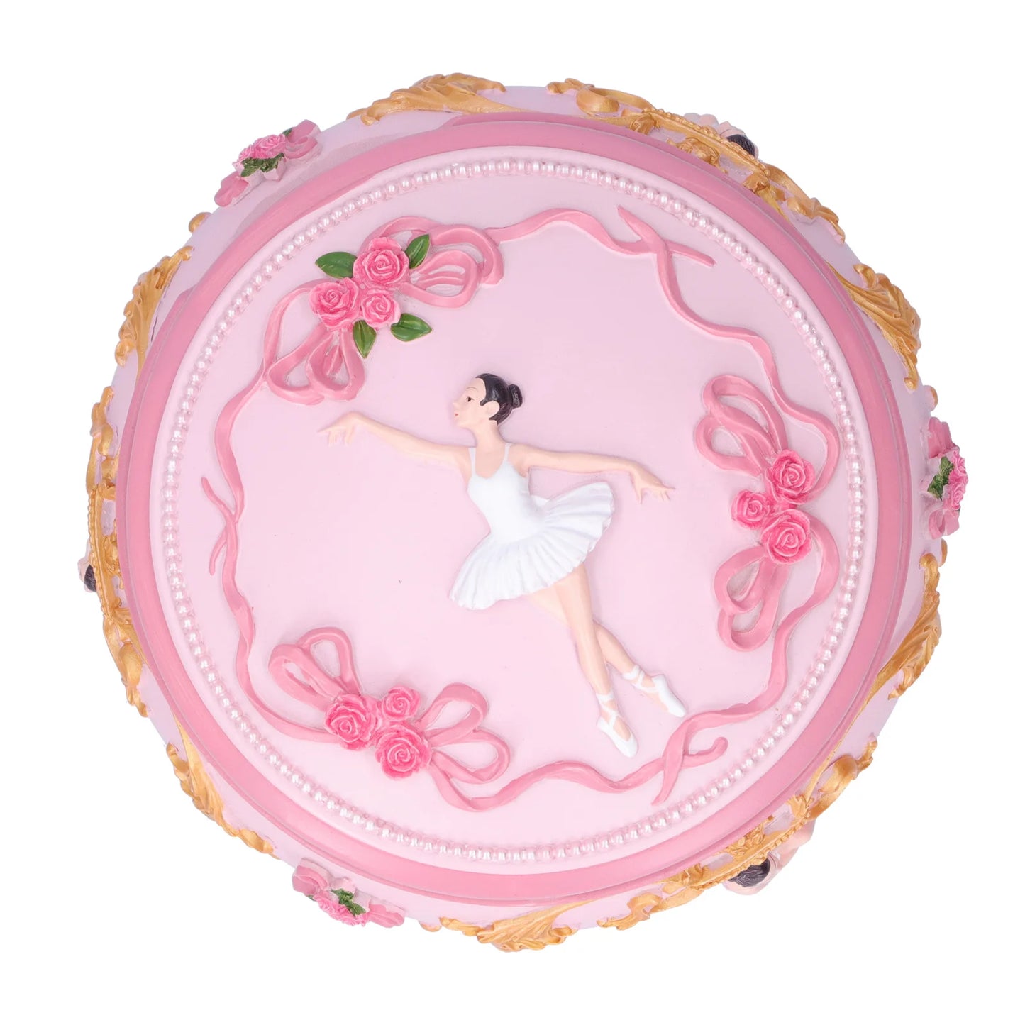Decoration Music Box Exquisite LED Figurine Rotation Home Girls