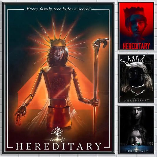 Movie H-Hereditary Poster HD Self Adhesive Waterproof Wall Art Ideal for Home Office Dorm Bedroom Great Gift Peaceful Pleasures Health and Wellness