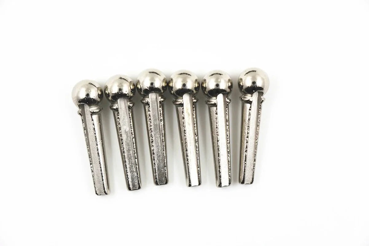 Metal Acoustic Guitar Bridge Pins Strings Fixed Cone String Nails