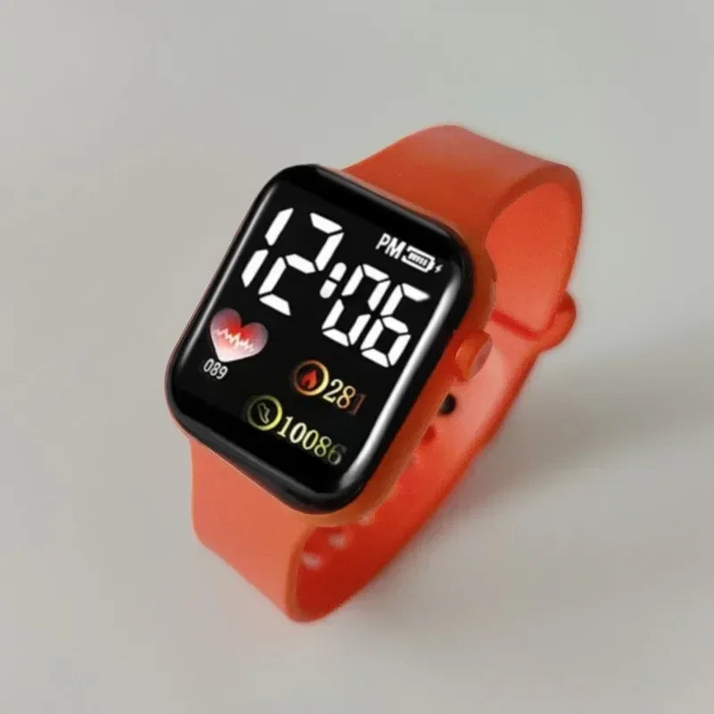 MOONBIFFY LED Digital Sports Watch – Waterproof Square Dial