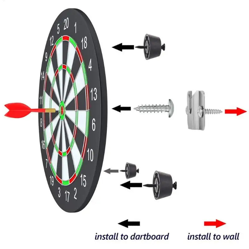 Dartboard Bracket Hanging Wall Hook Dart Board Hanging Dartboard Mounting Bracket Kit for Hanging Screw Hook Accessories Peaceful Pleasures Health and Wellness