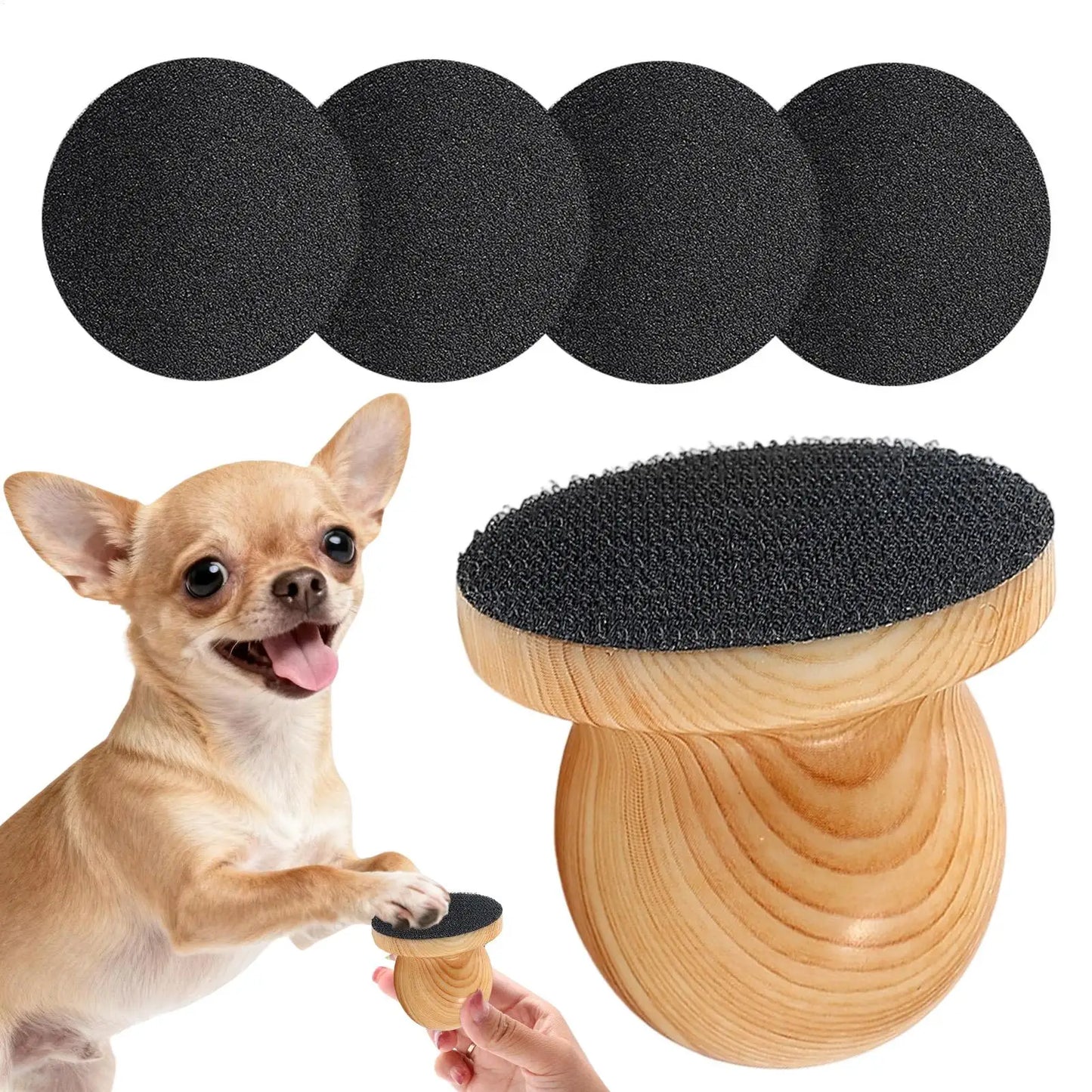 Handheld Pet Nail File & Grinder for Dogs & Cats | 4 Pads