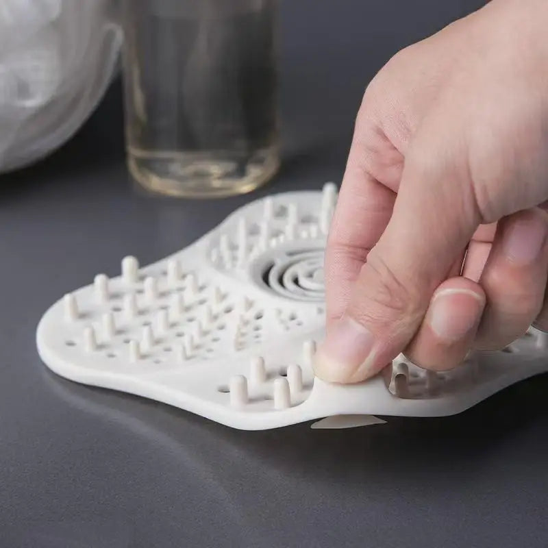 Silicone Shower Drain Hair Catcher & Floor Drain Strainer Cover Drain Hair Catcher Peaceful Pleasures Health and Wellness