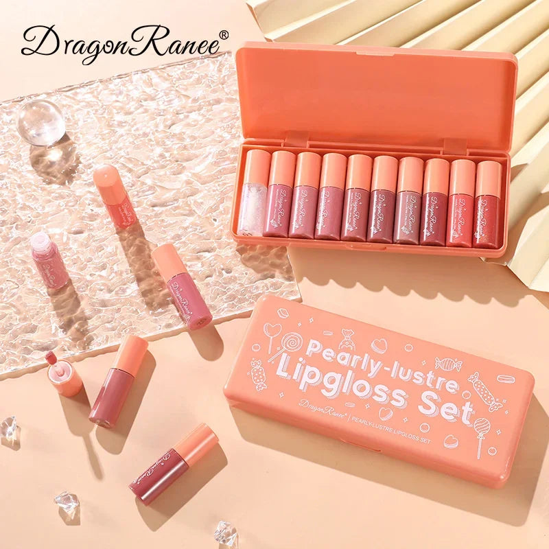 IFANYUO 10-Color Mirror Lip Gloss Set – Waterproof & Moisturizing