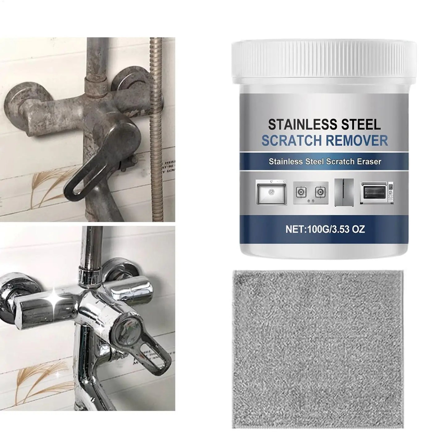 Stainless Steel Cleaning Paste 100g – Polish & Scratch Remover
