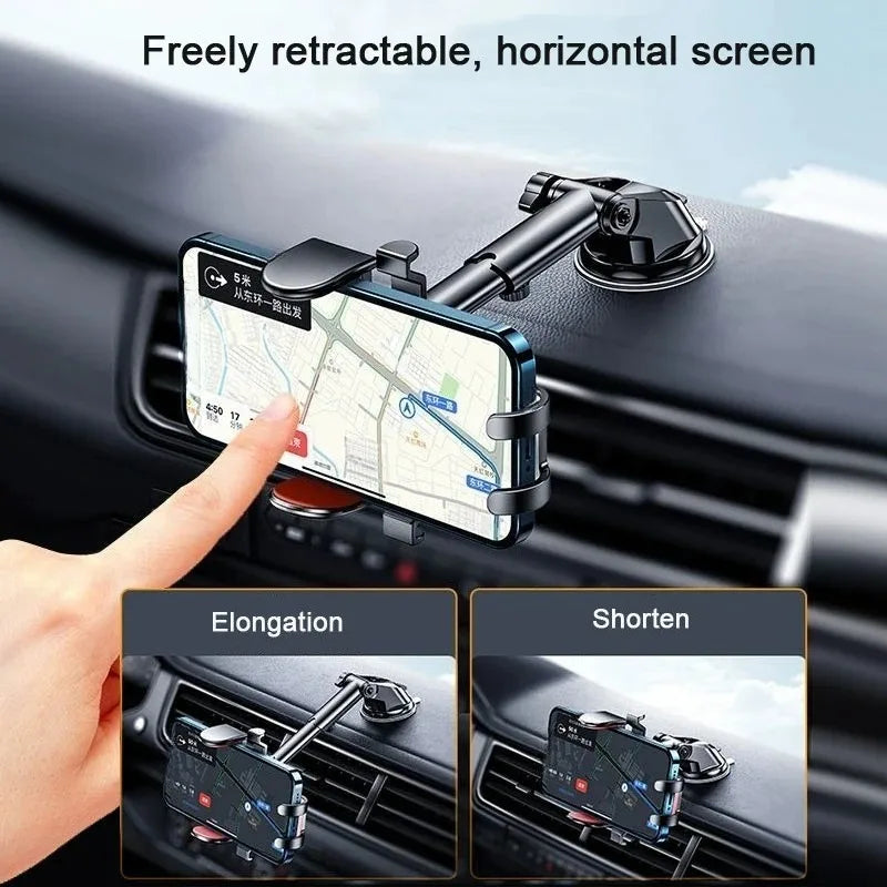 360° Car Phone Mount Dashboard Holder for GPS Navigation