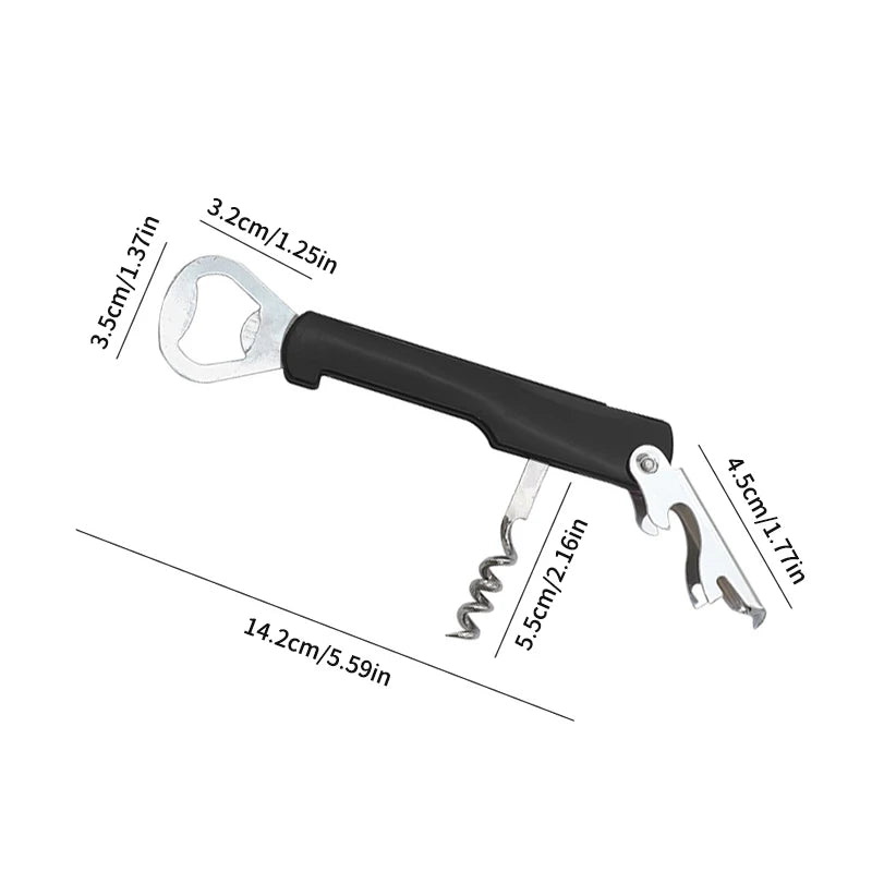 Multi Functional Red Wine Bottle Opener, Beer And Red Wine Bottle Opener, Plastic 4-In-1 Bottle Opener Peaceful Pleasures Health and Wellness
