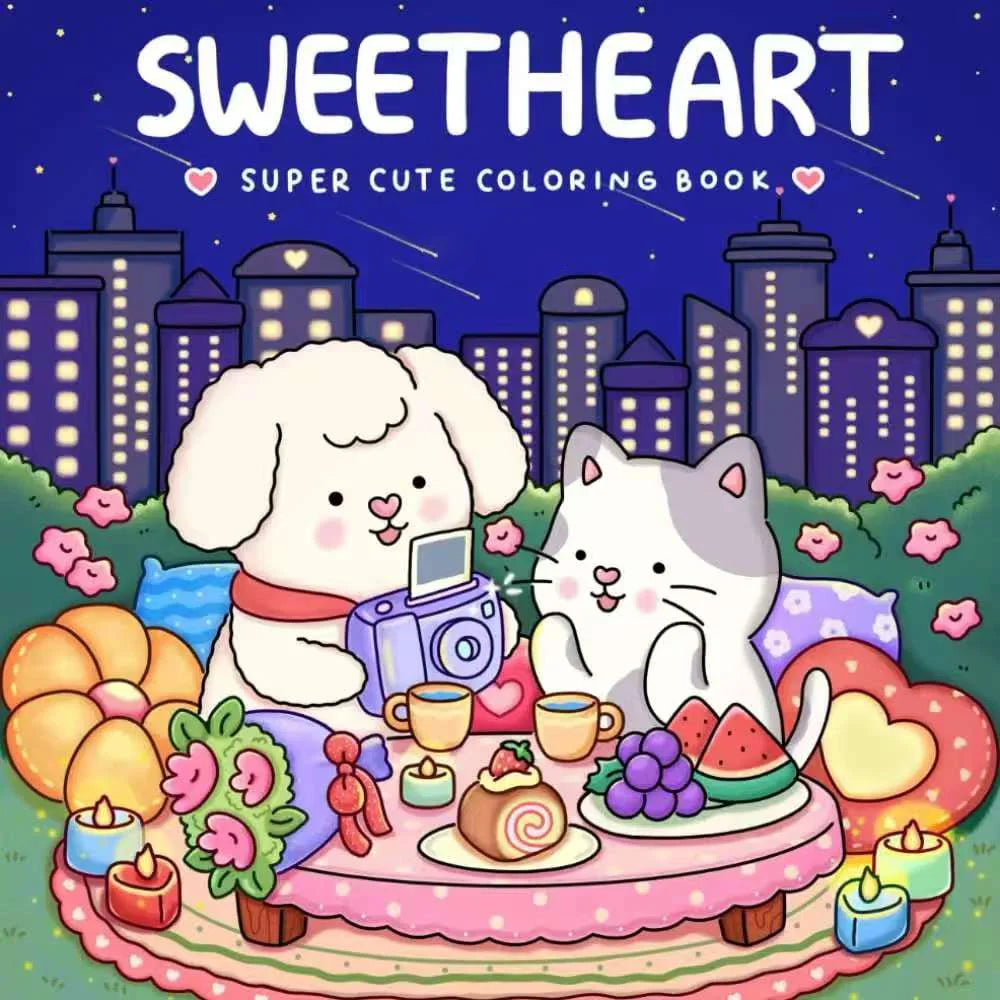 Fuzzy Hygge Christmas Coloring Book Adults Teens 48-Page Festive