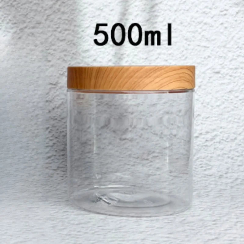 Clear Plastic Cosmetic Jars with Lids | Travel Storage Containers