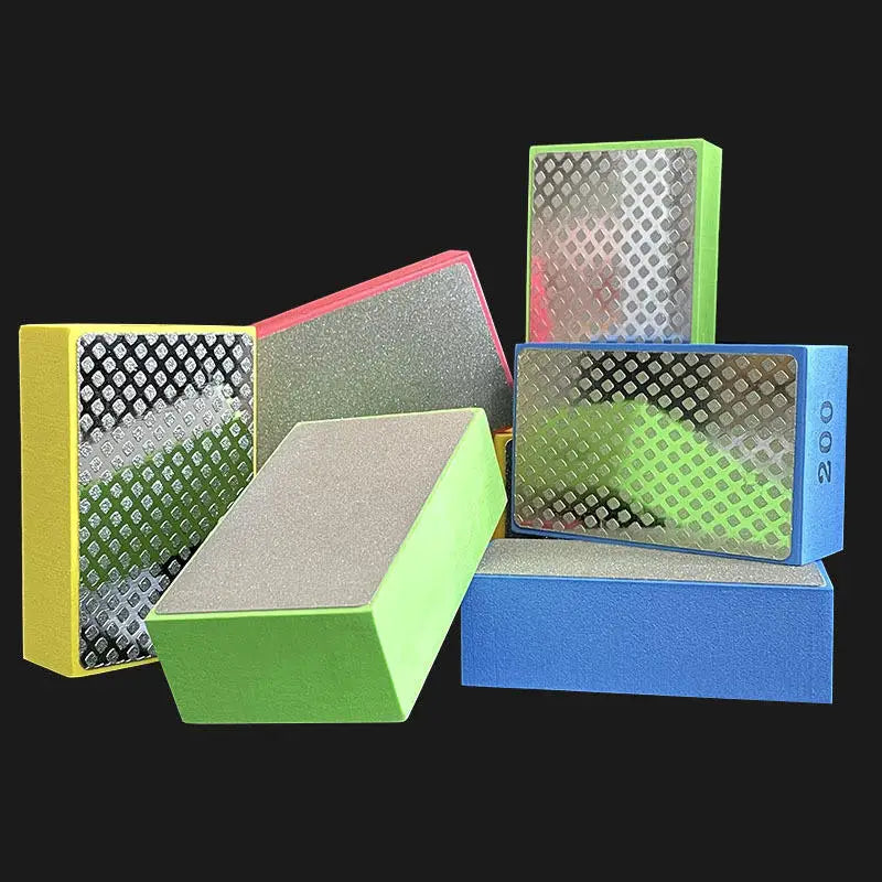 60/100/200/400# Diamond Hand Polishing Pads Tile Glass Abrasive Grinding Block Pad Stone Abrasive Sanding Disc Polisher Tool Peaceful Pleasures Health and Wellness