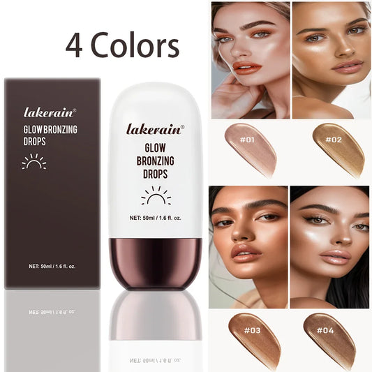 ibcccndc Glow Bronzing Drops | Liquid Bronzer Squalane 50ml Liquid Bronzer Drops Oasis Select
