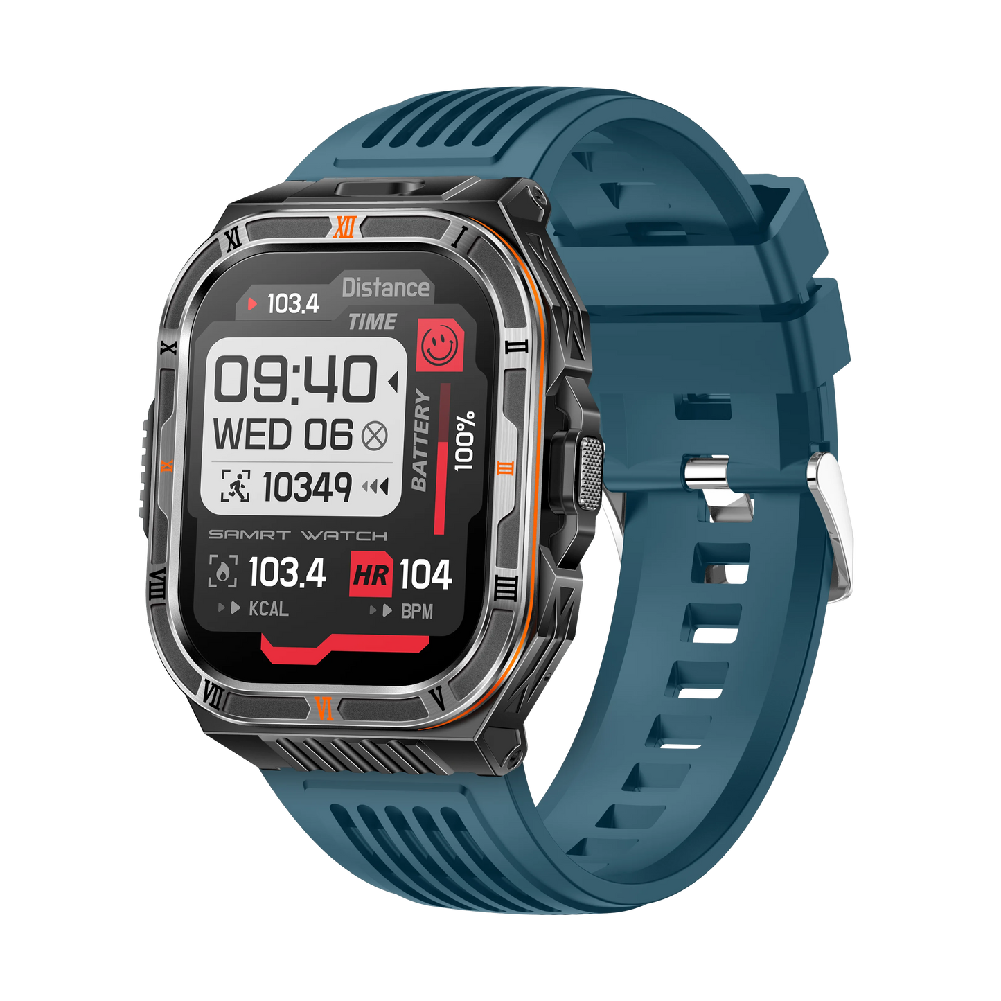 Yoateo Men's Smart Watch | Flashlight, Compass, Bluetooth Call