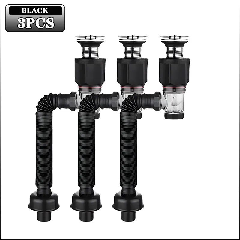 Flip-Top Retractable Sink Drain – Anti-Clog & Deodorizing Filter