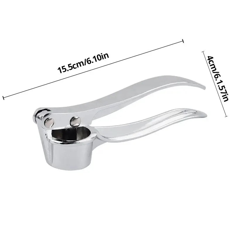 Stainless Steel Garlic Press & Manual Ginger Grinder Tool