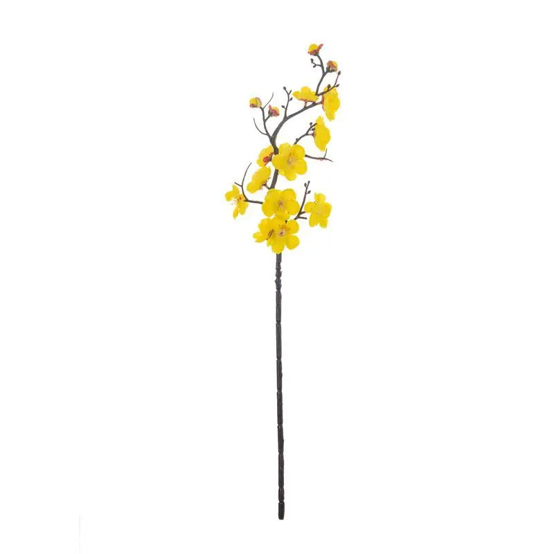 Silk Plum Blossom Peach Branch Artificial Flowers – Home Decor