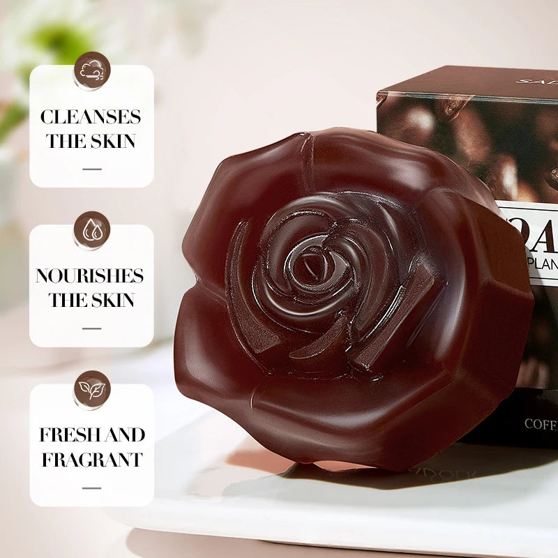 SADOER Coffee Facial Soap – Whitening, Anti-Acne & Moisturizing Facial Cleansing Soap Peaceful Pleasures Health and Wellness