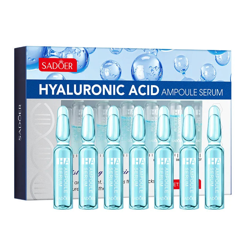 Sadoer Skin Care Hyaluronic Acid Liquid Serum Facial Moisturizing Lifting Glow Up Dermapen Serum 2ml*7Pcs Peaceful Pleasures Health and Wellness