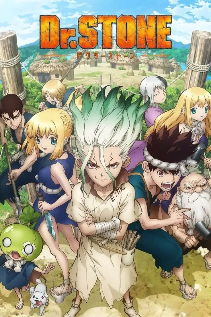 Dr. Stone Anime Canvas Wall Art Poster | Retro Graffiti Fan Gift