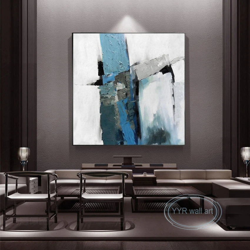 Custom Wall Art Decoration Living Room Bedroom Canvas Picture Hand Painted Abstract Oil Painting Restaurant Hotel Hanging Poster Peaceful Pleasures Health and Wellness