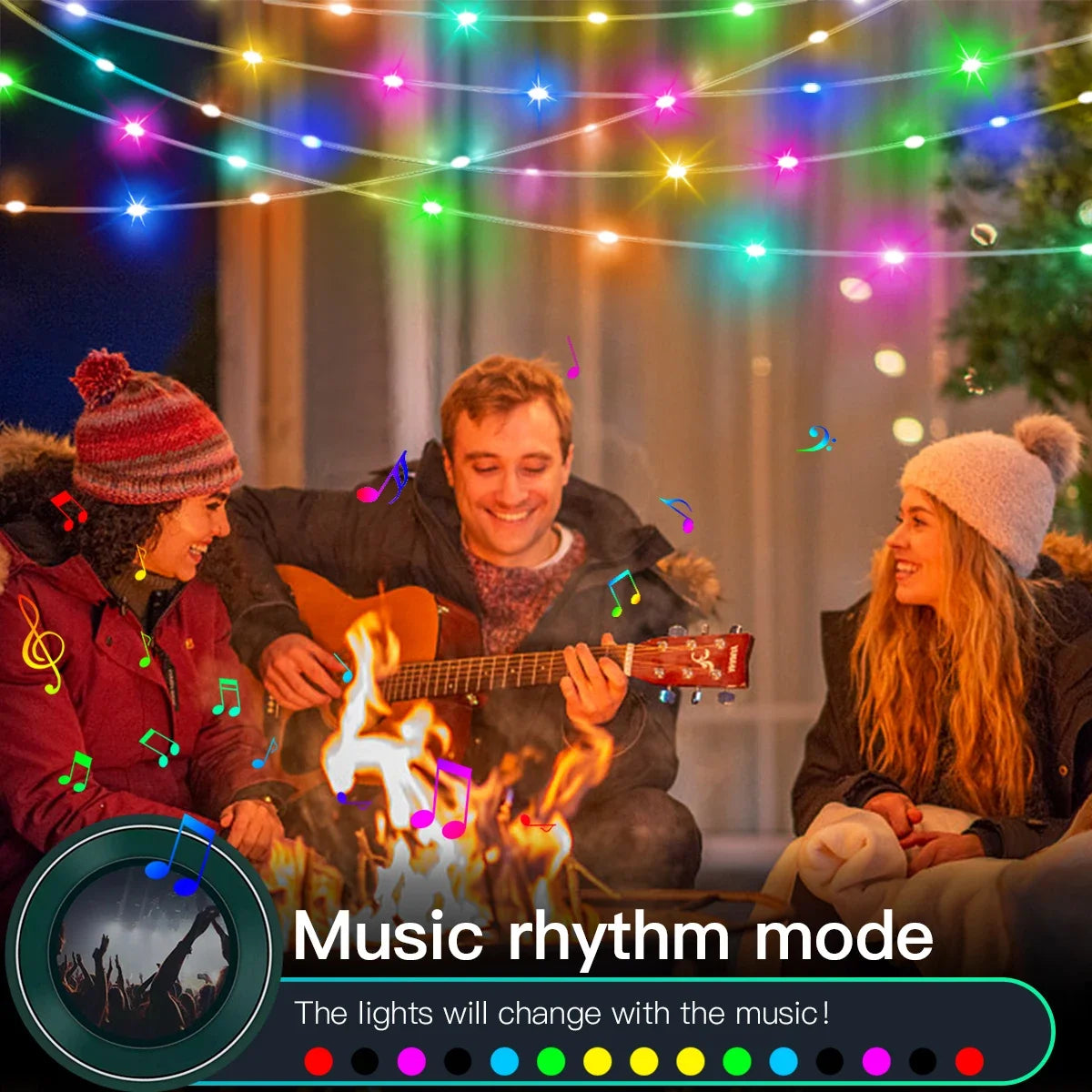 Smart Bluetooth LED Fairy Lights USB Music Sync | Party Decor