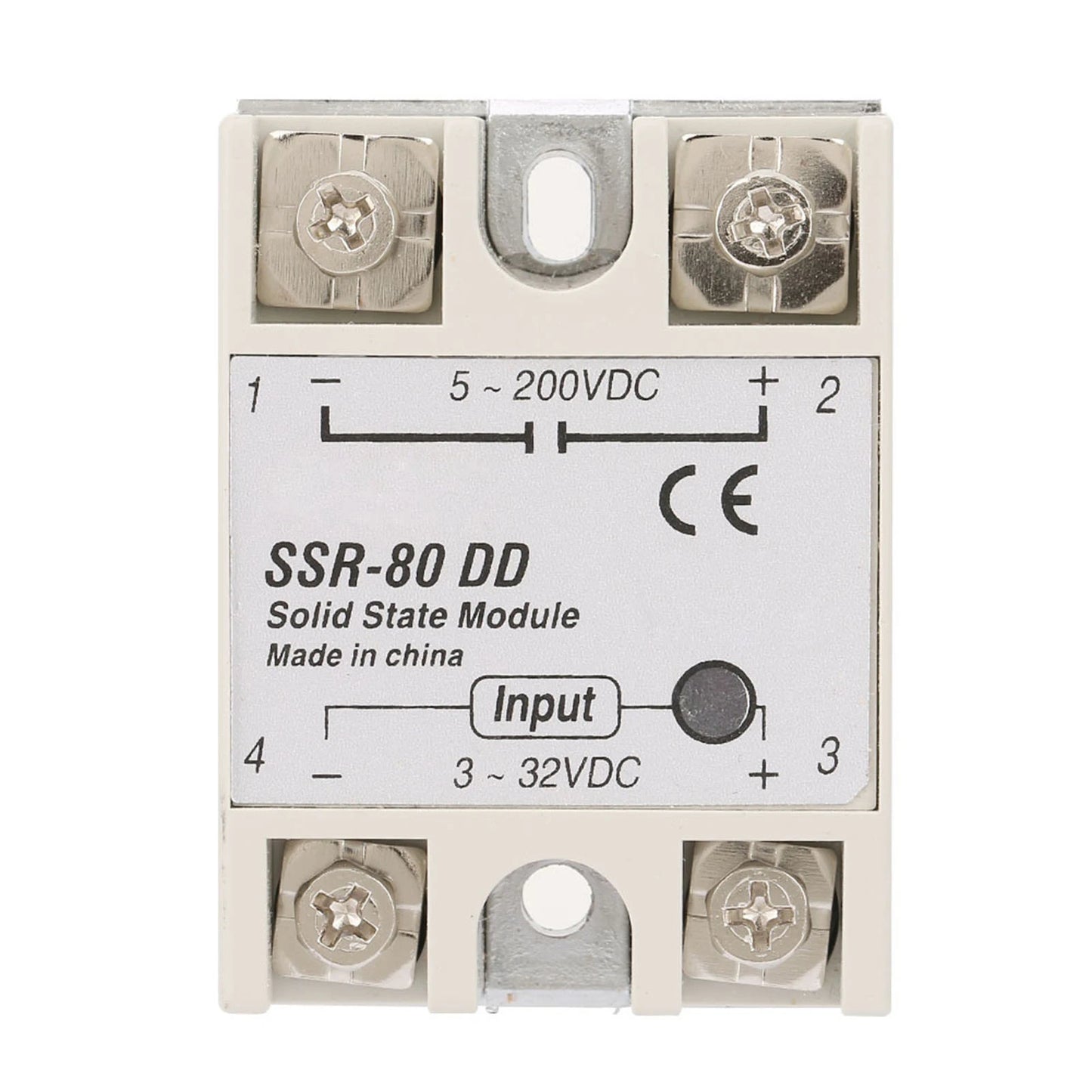 DCAC Industrial Solid State Relay SSR80DD 80A 332VDC 5200 VDC