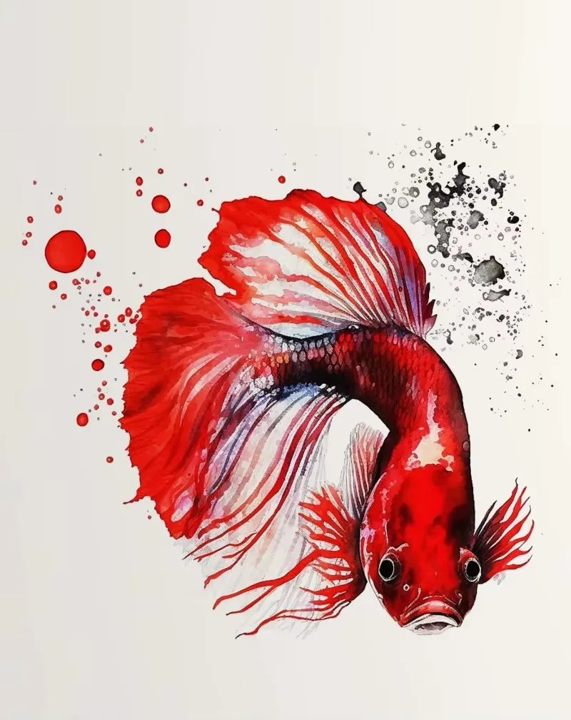Ocean Sea Animal Watercolor Canvas Print | Kids Room Wall Art