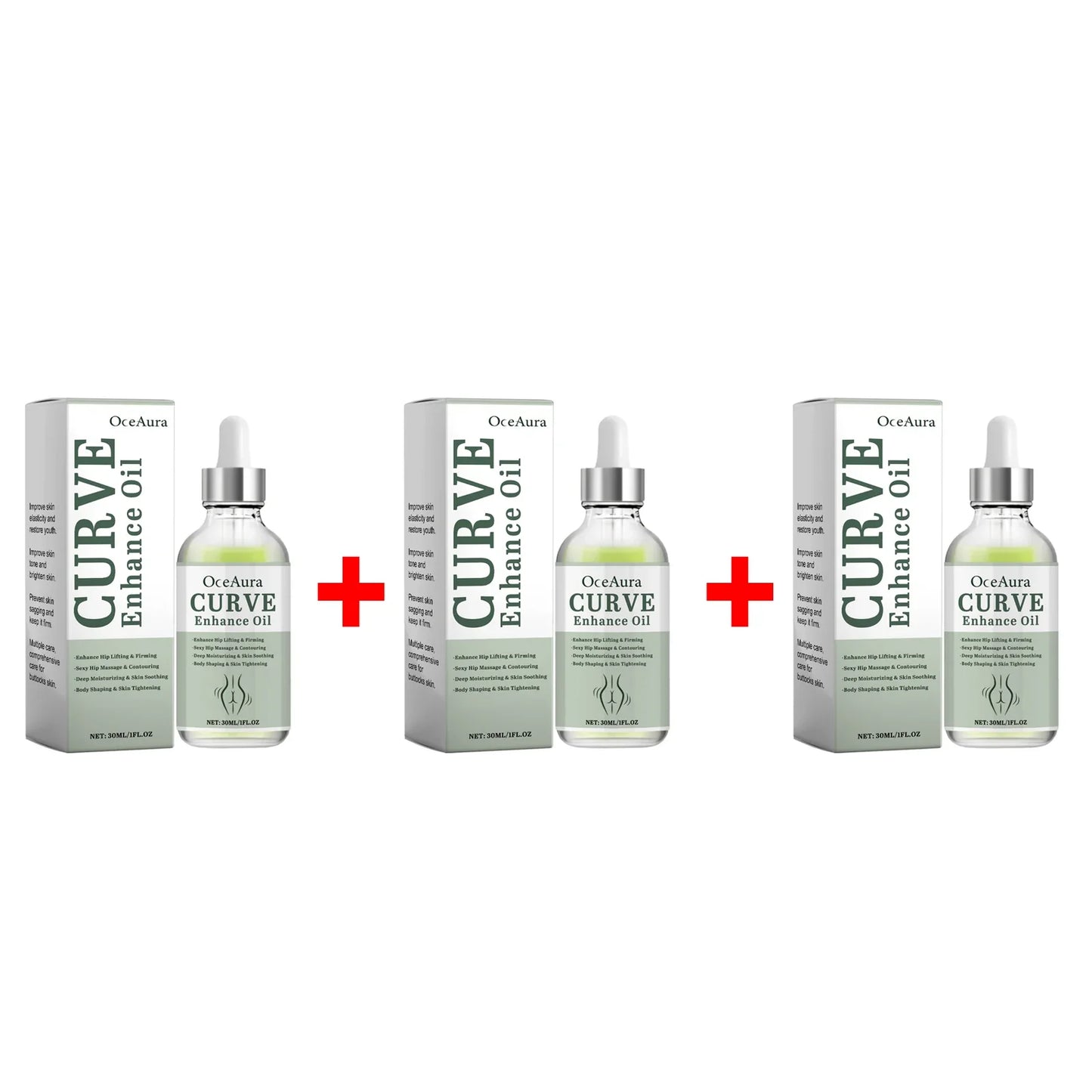 OceAura Butt Lift Firming & Plumping Body Oil 30ml