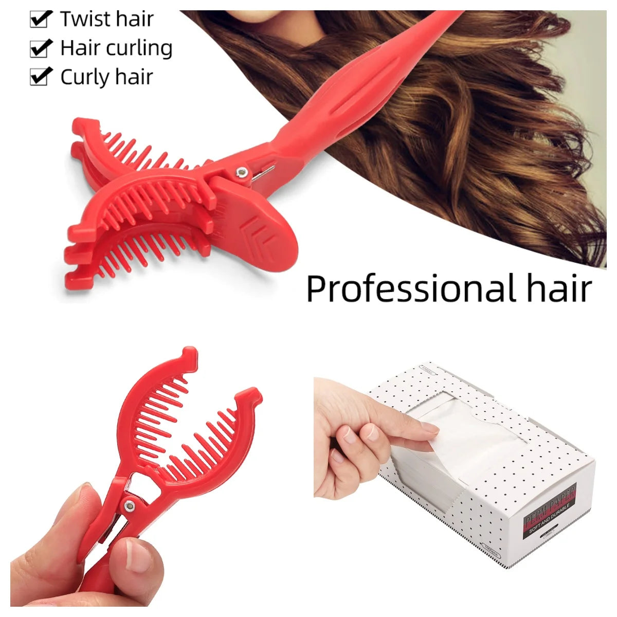 Professional Curling Comb - High-Temperature Curling Tool for Salon Hairstylists - Essential Hair Styling Brush for Perfect Curl Peaceful Pleasures Health and Wellness