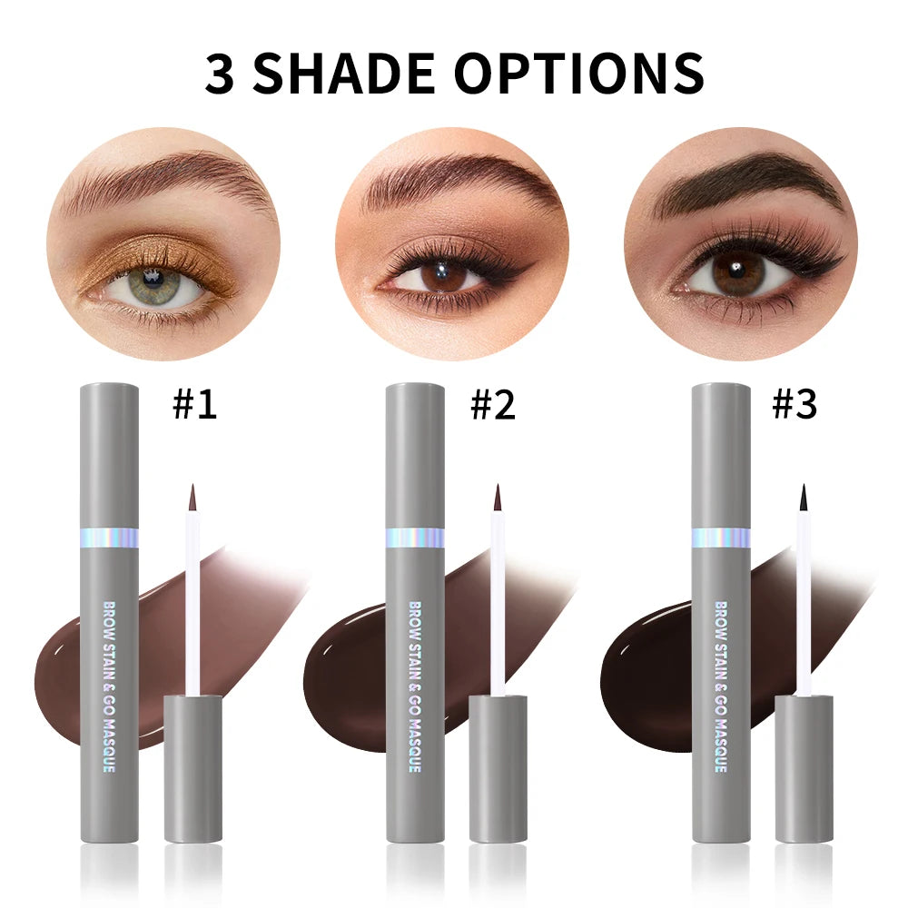 Lakerain Eyebrow Staining Masque Stackable Colors Long Lasting Makeup Effect Smudge-Resistant Moisturizing Eyebrows Dye Cosmetic Peaceful Pleasures Health and Wellness